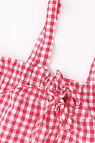 Tied Front Textured Square Neck Cami-Krush Kandy, Women's Online Fashion Boutique Located in Phoenix, Arizona (Scottsdale Area)