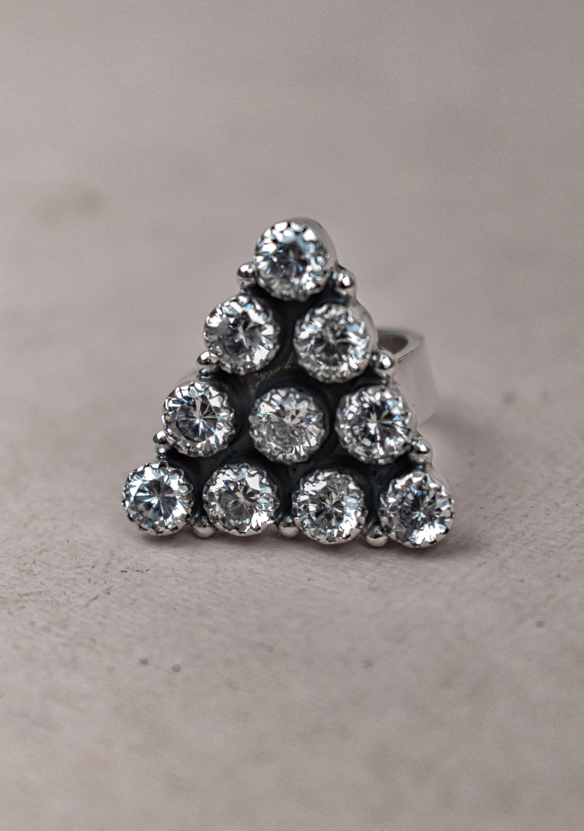 Pyramid Prism Gemstone Ring-Cluster Rings-Krush Kandy, Women's Online Fashion Boutique Located in Phoenix, Arizona (Scottsdale Area)