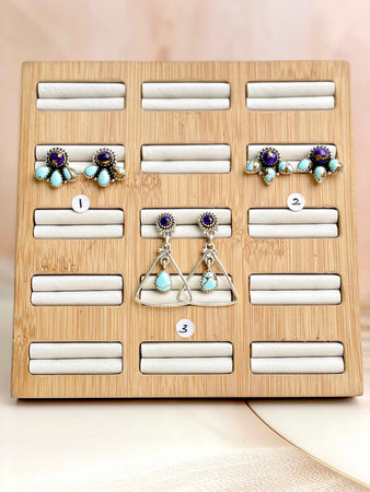 Berry Dahlia Clove Stud Earrings