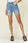 Judy Blue Full Size Tummy Control High Waist Denim Shorts-Shorts-Krush Kandy, Women's Online Fashion Boutique Located in Phoenix, Arizona (Scottsdale Area)