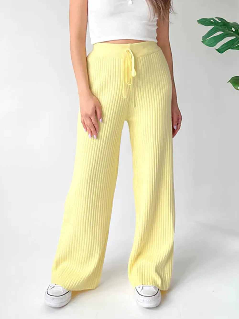 Ribbed Wide Leg Sweater Pants-pants-Krush Kandy, Women's Online Fashion Boutique Located in Phoenix, Arizona (Scottsdale Area)