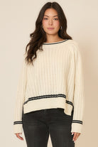 Soft Cable Knit Oversize Sweater-Sweaters-Krush Kandy, Women's Online Fashion Boutique Located in Phoenix, Arizona (Scottsdale Area)