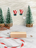 Holly Jolly Red & White Christmas Earrings-Earrings-Krush Kandy, Women's Online Fashion Boutique Located in Phoenix, Arizona (Scottsdale Area)