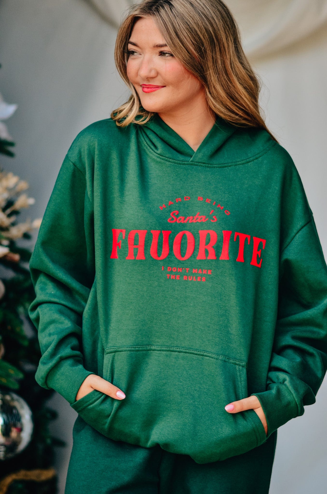 Santa's Favorite Hoodie-Krush Kandy, Women's Online Fashion Boutique Located in Phoenix, Arizona (Scottsdale Area)
