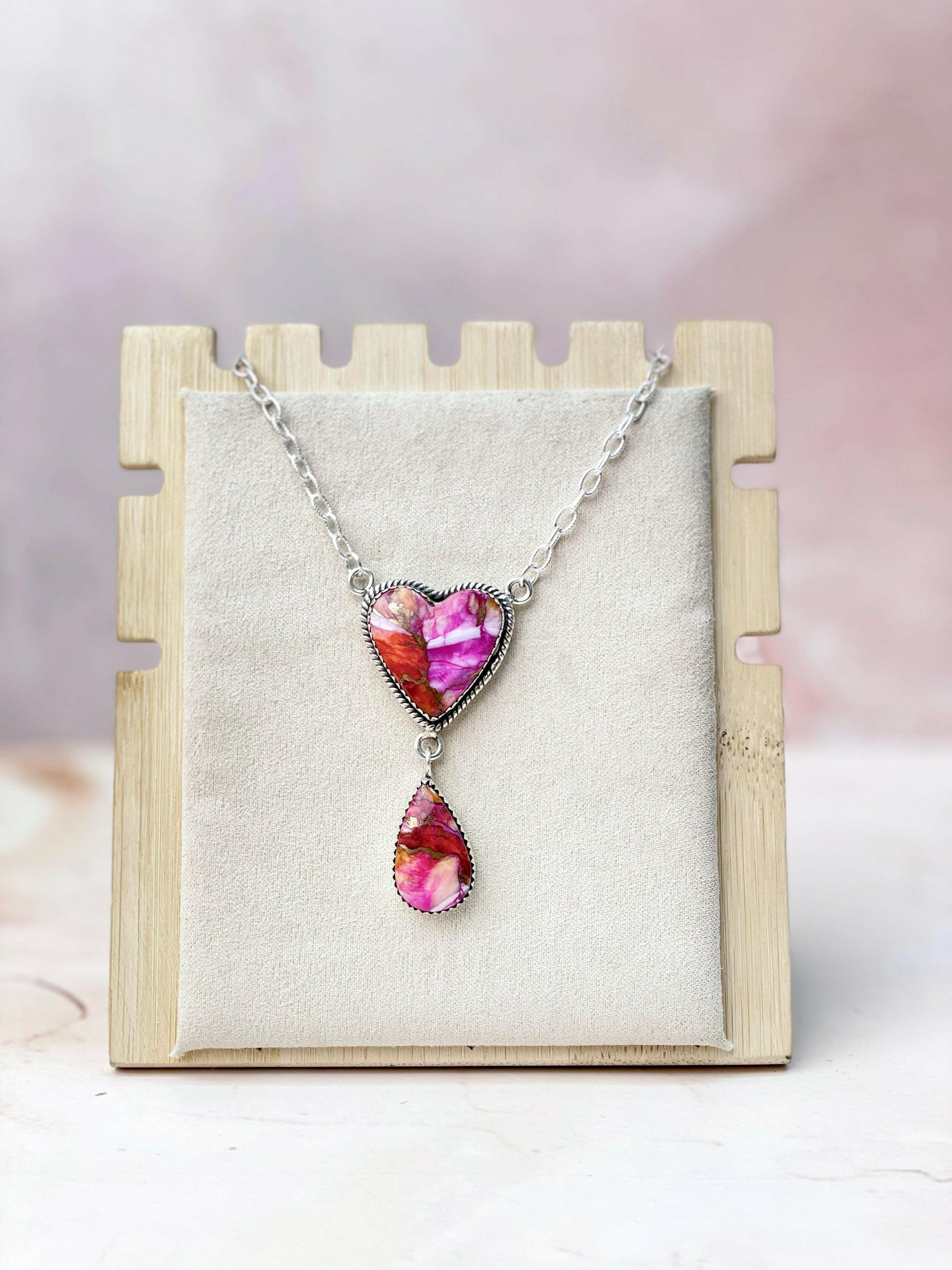 Star Burst Slab Stone Lariat Necklace-Necklaces-Krush Kandy, Women's Online Fashion Boutique Located in Phoenix, Arizona (Scottsdale Area)