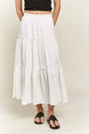ADORA Rhinestone Accent Tiered Skirt-Skirts-Krush Kandy, Women's Online Fashion Boutique Located in Phoenix, Arizona (Scottsdale Area)