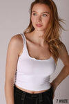 NIKKI BIKI Lettuce Edge Crop Top-Tanks-Krush Kandy, Women's Online Fashion Boutique Located in Phoenix, Arizona (Scottsdale Area)