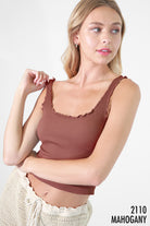 Lettuce Edge Crop Top-Tanks-Krush Kandy, Women's Online Fashion Boutique Located in Phoenix, Arizona (Scottsdale Area)