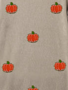 Pumpkin Round Neck Long Sleeve Sweatshirt-Krush Kandy, Women's Online Fashion Boutique Located in Phoenix, Arizona (Scottsdale Area)