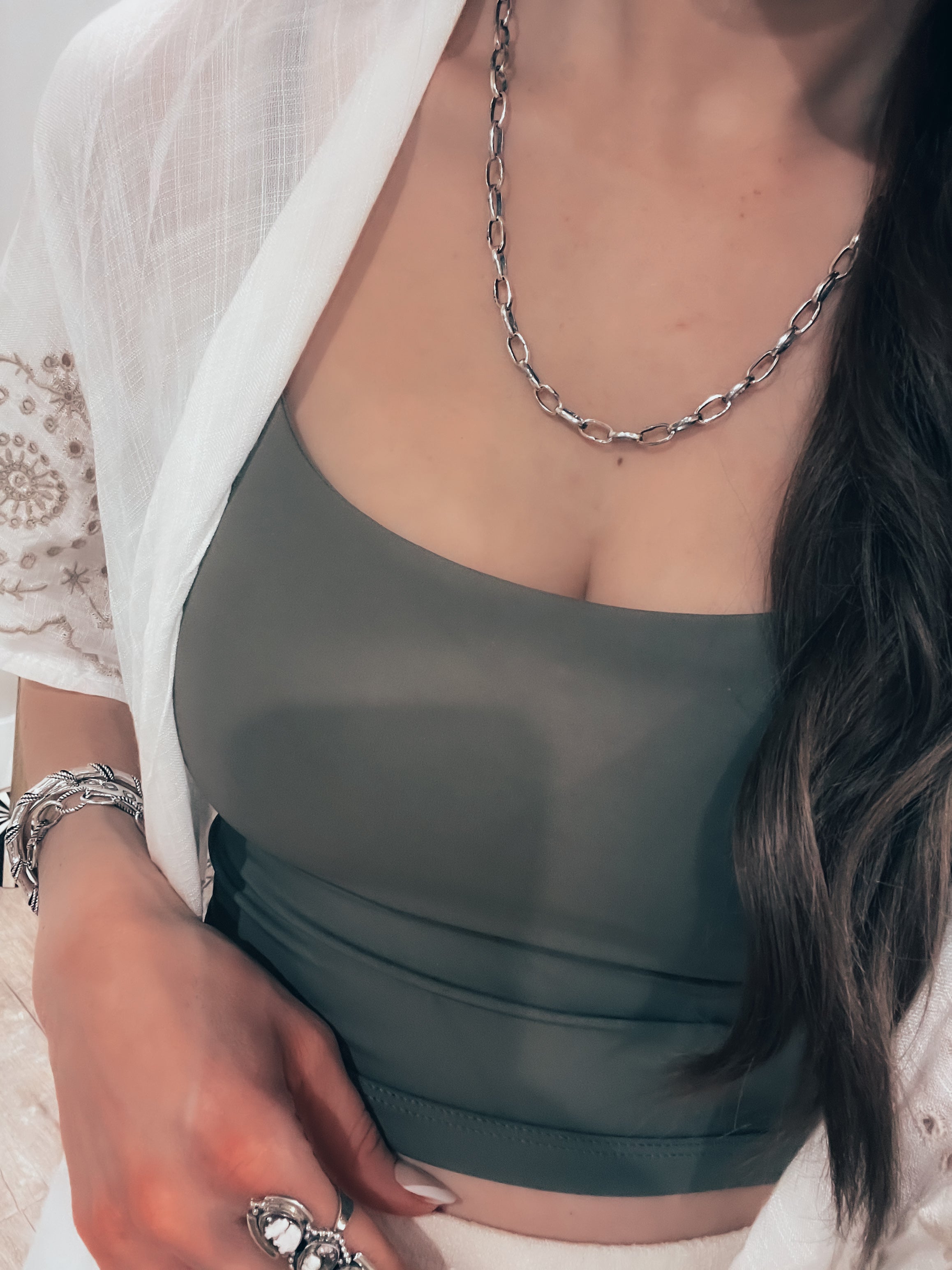 Bold Sterling Chain Necklace | By KKB | PREORDER NOW OPEN-Necklaces-Krush Kandy, Women's Online Fashion Boutique Located in Phoenix, Arizona (Scottsdale Area)