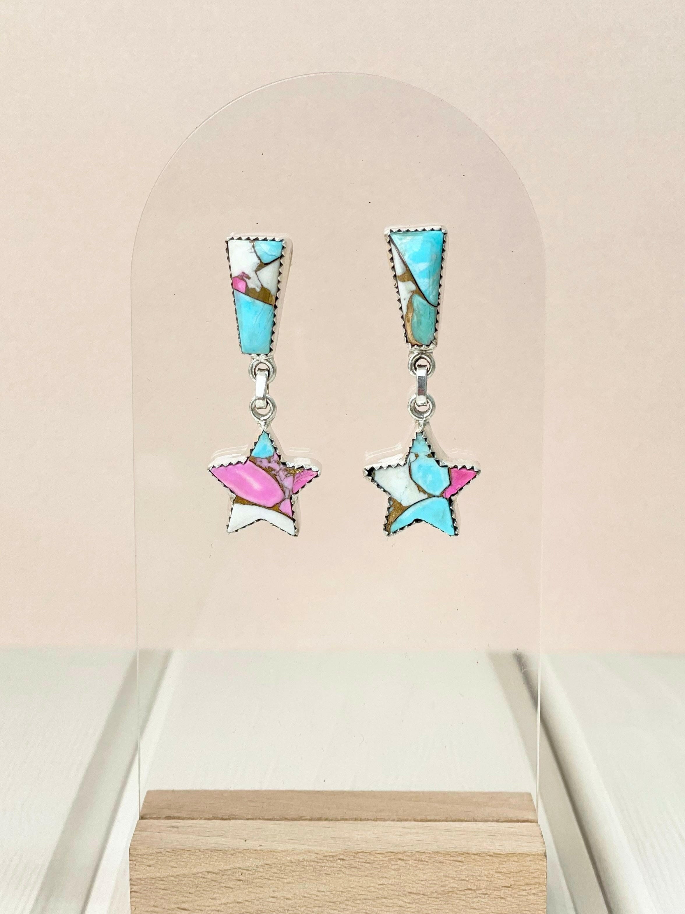 Cotton Candy Earrings Bno. 30-Earrings-Krush Kandy, Women's Online Fashion Boutique Located in Phoenix, Arizona (Scottsdale Area)