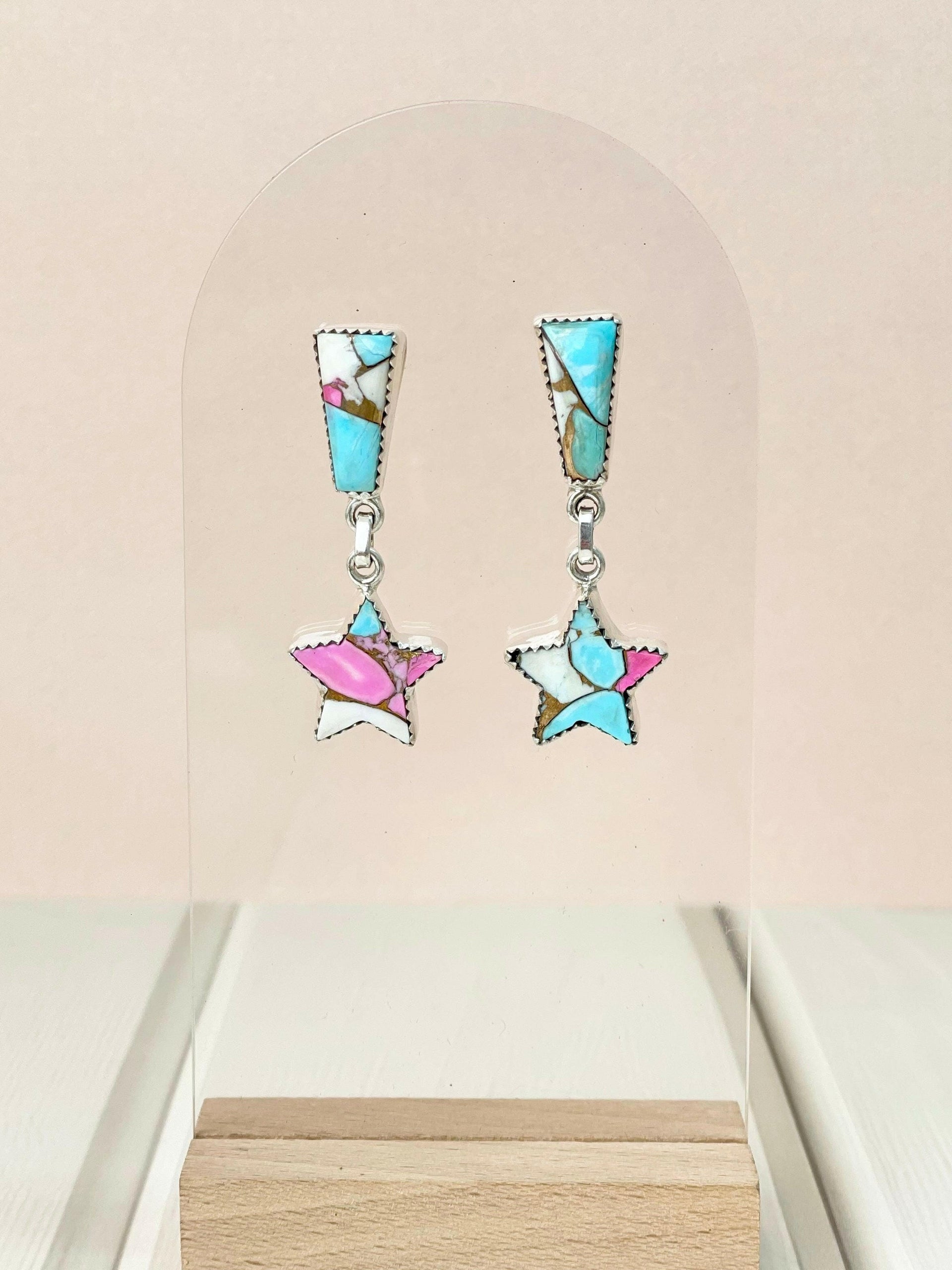 Cotton Candy Earrings Bno. 30-Earrings-Krush Kandy, Women's Online Fashion Boutique Located in Phoenix, Arizona (Scottsdale Area)
