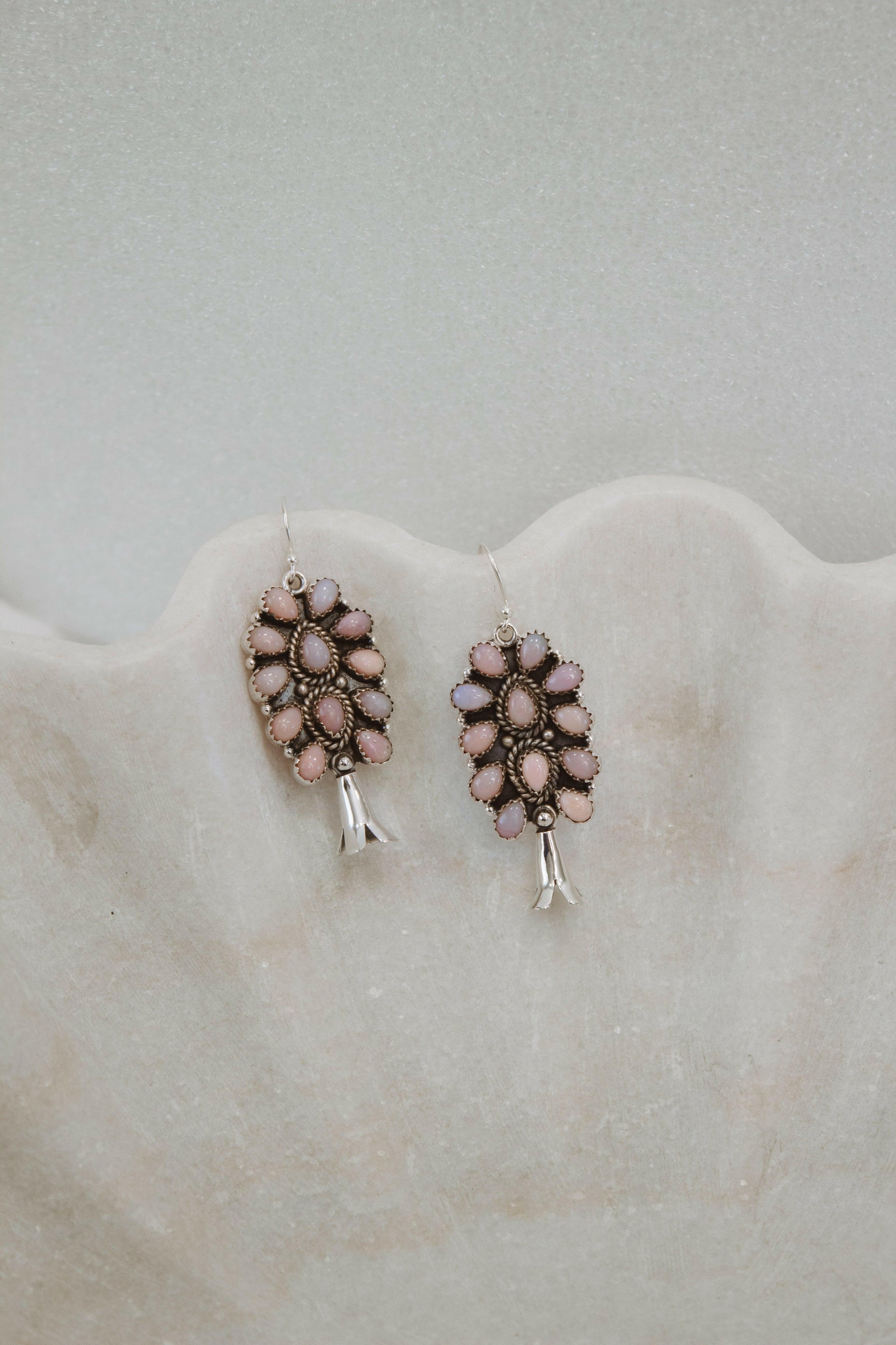 Squash Blossom Stone Cluster Earrings | Krush Exclusive-Drop Earrings-Krush Kandy, Women's Online Fashion Boutique Located in Phoenix, Arizona (Scottsdale Area)