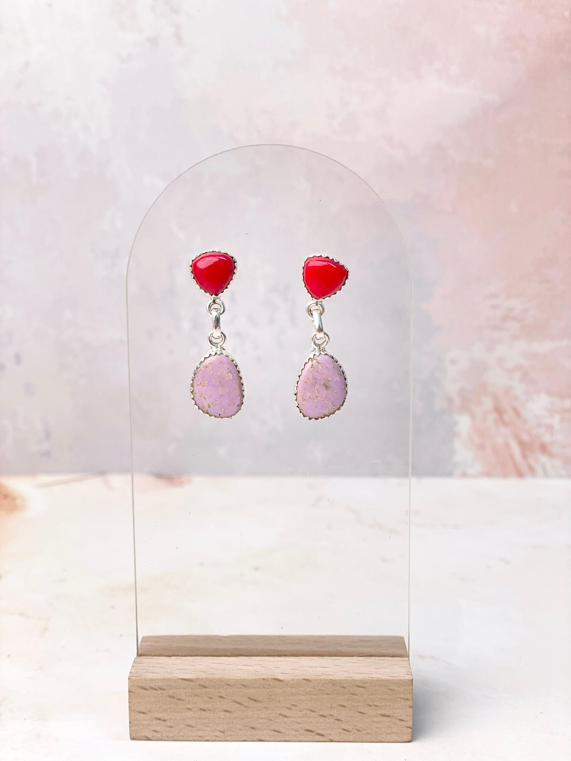 Rosarita Mixed Gem One of a Kind Earrings-Earrings-Krush Kandy, Women's Online Fashion Boutique Located in Phoenix, Arizona (Scottsdale Area)