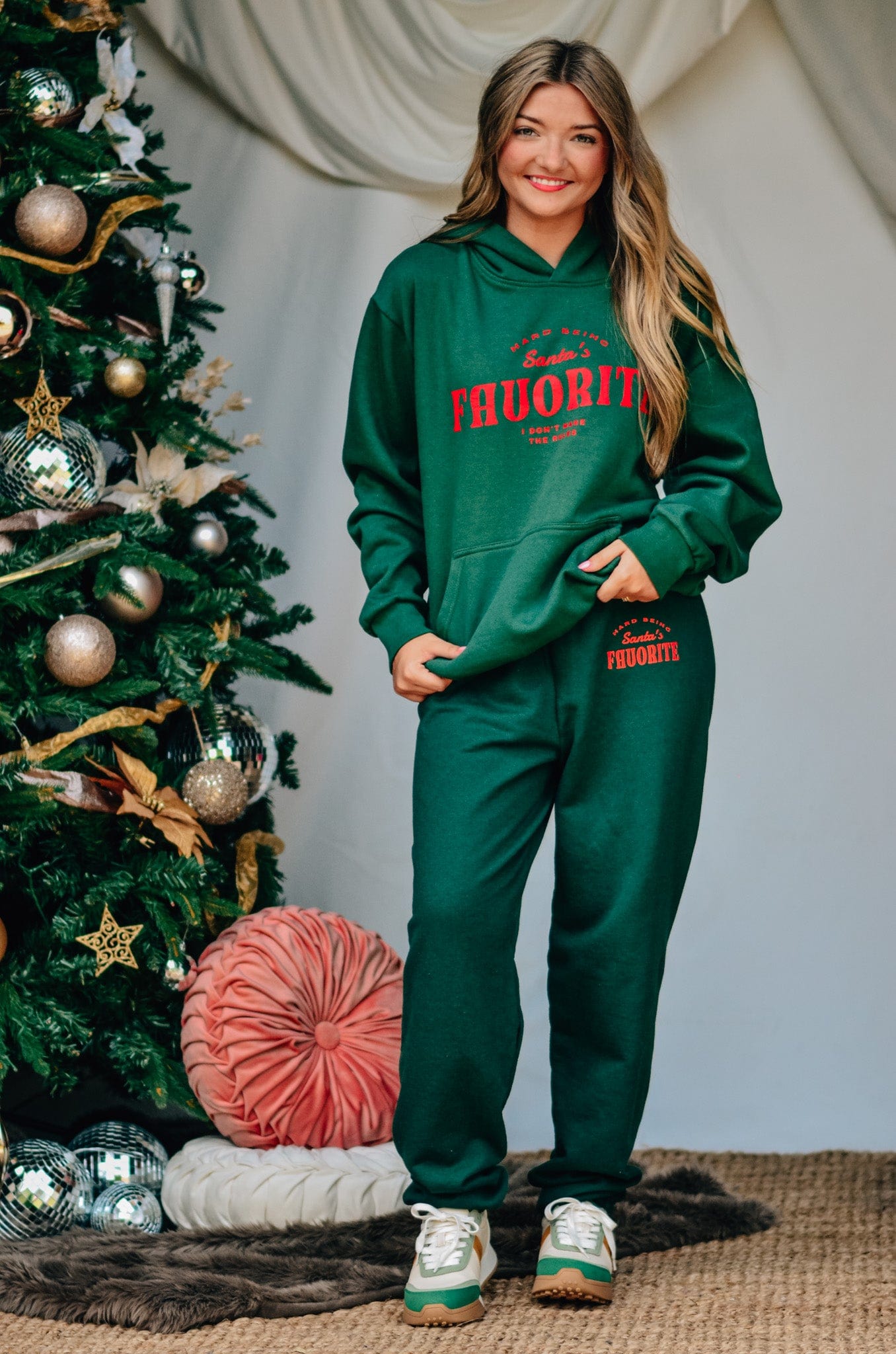 Santa's Favorite Hoodie-Krush Kandy, Women's Online Fashion Boutique Located in Phoenix, Arizona (Scottsdale Area)
