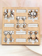 Angel Dahlia & Deer Fawn Earrings no6-Earrings-Krush Kandy, Women's Online Fashion Boutique Located in Phoenix, Arizona (Scottsdale Area)