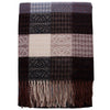 Color Block Plaid Scarf with Fringe and Butterfly Design-Scarves-Krush Kandy, Women's Online Fashion Boutique Located in Phoenix, Arizona (Scottsdale Area)