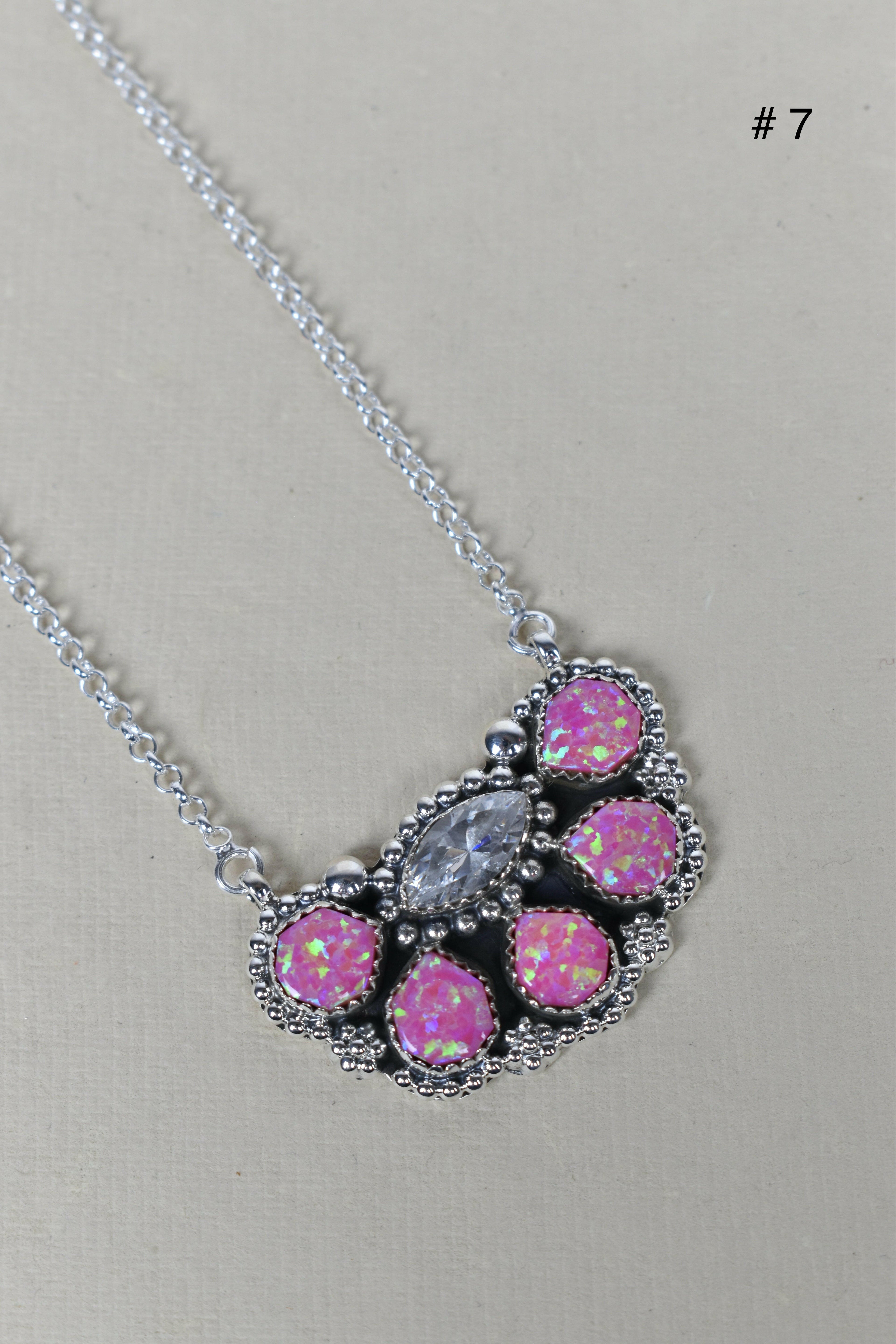 Paw Pad CZ & Stone Necklace-Pendant Necklaces-Krush Kandy, Women's Online Fashion Boutique Located in Phoenix, Arizona (Scottsdale Area)