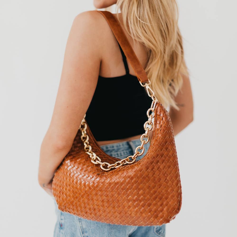 Sienna Slouchy Woven Shoulder Bag-Accessories-Krush Kandy, Women's Online Fashion Boutique Located in Phoenix, Arizona (Scottsdale Area)