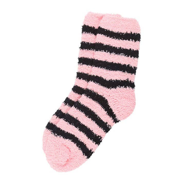 Pastel Pink and Black Striped Socks in Gothic Coffin Gift Box-Krush Kandy, Women's Online Fashion Boutique Located in Phoenix, Arizona (Scottsdale Area)