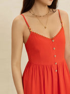 V-Neck Spaghetti Strap Jumpsuit-Jumpsuits & Rompers-Krush Kandy, Women's Online Fashion Boutique Located in Phoenix, Arizona (Scottsdale Area)