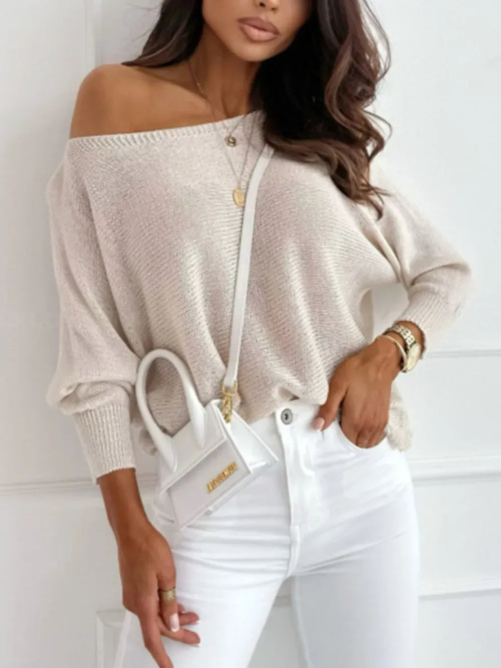 Bow Back Boat Neck Batwing Sleeve Sweater-Krush Kandy, Women's Online Fashion Boutique Located in Phoenix, Arizona (Scottsdale Area)