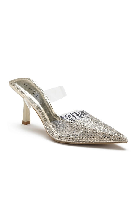 Rhinestone Transparent Heeled Mule-Shoes-Krush Kandy, Women's Online Fashion Boutique Located in Phoenix, Arizona (Scottsdale Area)