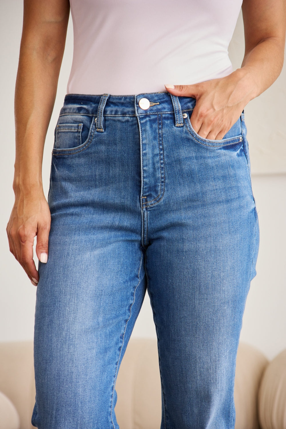 RFM Mini Mia Full Size Tummy Control High Waist Jeans-Jeans-Krush Kandy, Women's Online Fashion Boutique Located in Phoenix, Arizona (Scottsdale Area)