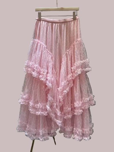 Lace Layers & Chic Dreams Ruffle Tulle Maxi Skirt-Skirts-Krush Kandy, Women's Online Fashion Boutique Located in Phoenix, Arizona (Scottsdale Area)