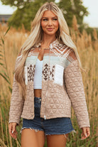Western Quilted Aztec Jacket-Jacket-Krush Kandy, Women's Online Fashion Boutique Located in Phoenix, Arizona (Scottsdale Area)