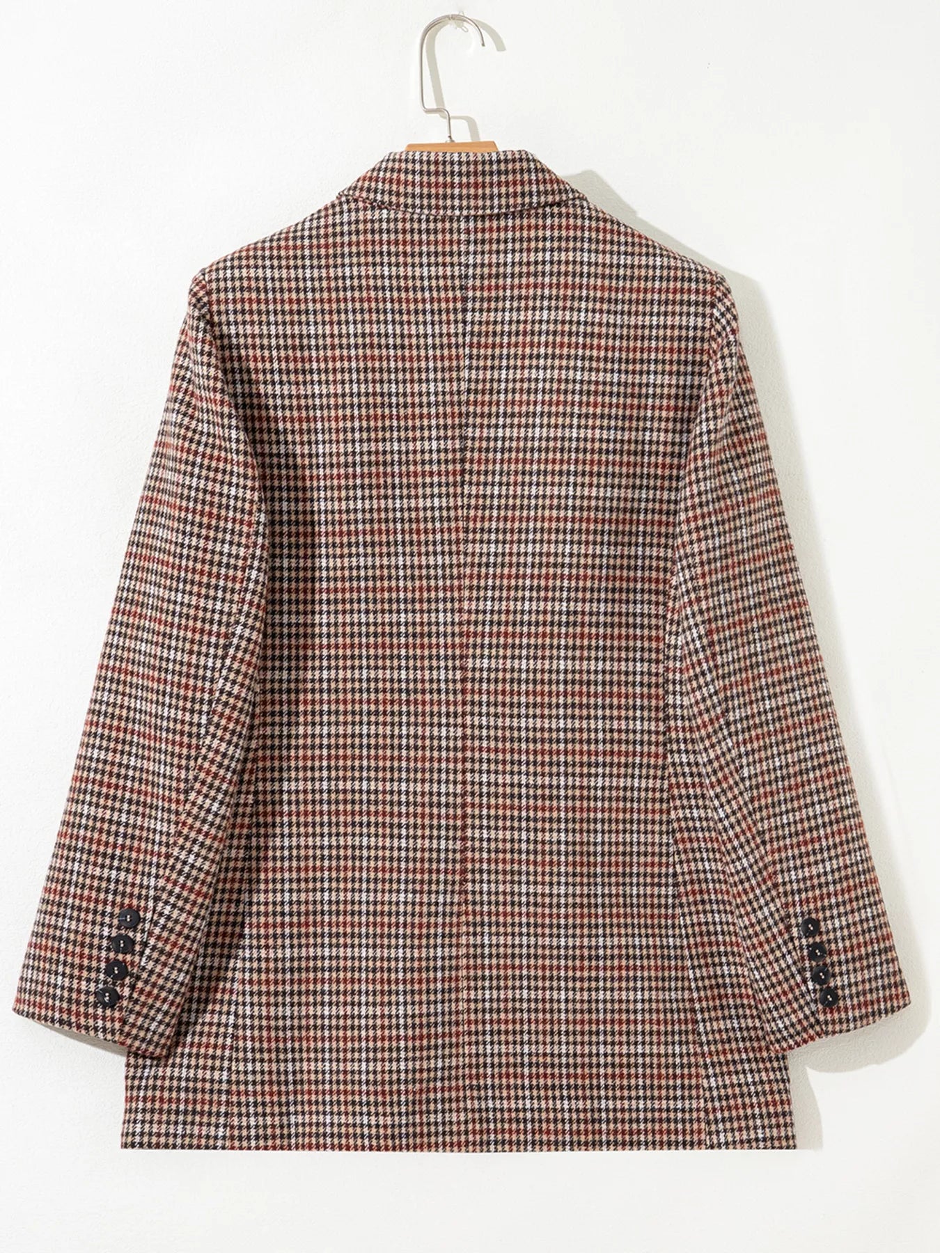 Houndstooth Lapel Collar Blazer-Blazers-Krush Kandy, Women's Online Fashion Boutique Located in Phoenix, Arizona (Scottsdale Area)