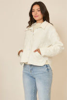 Quilted Collar Jacket-Coats-Krush Kandy, Women's Online Fashion Boutique Located in Phoenix, Arizona (Scottsdale Area)