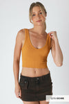 NIKIBIKI Reversible Herringbone Tank Top-Tanks-Krush Kandy, Women's Online Fashion Boutique Located in Phoenix, Arizona (Scottsdale Area)