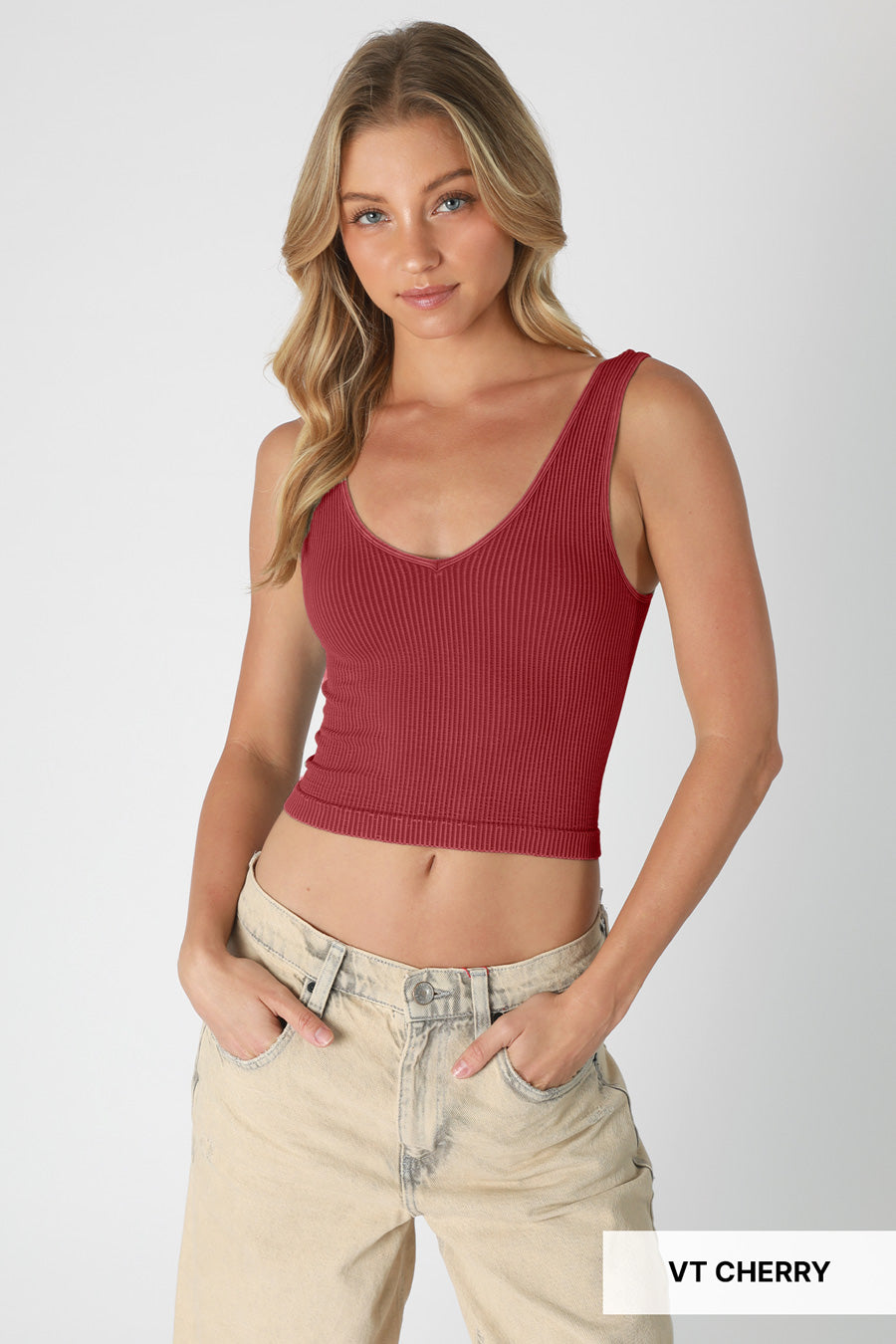 Mineral Wash Reversible Tank Top-Tanks-Krush Kandy, Women's Online Fashion Boutique Located in Phoenix, Arizona (Scottsdale Area)