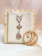 Sunstone 3 stone Necklace sno 34-Necklaces-Krush Kandy, Women's Online Fashion Boutique Located in Phoenix, Arizona (Scottsdale Area)