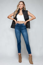 Snobbish Zip Up Turtleneck Vest with Pockets-Krush Kandy, Women's Online Fashion Boutique Located in Phoenix, Arizona (Scottsdale Area)