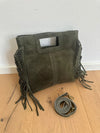 Sienna Fringe Suede Crossbody Bag