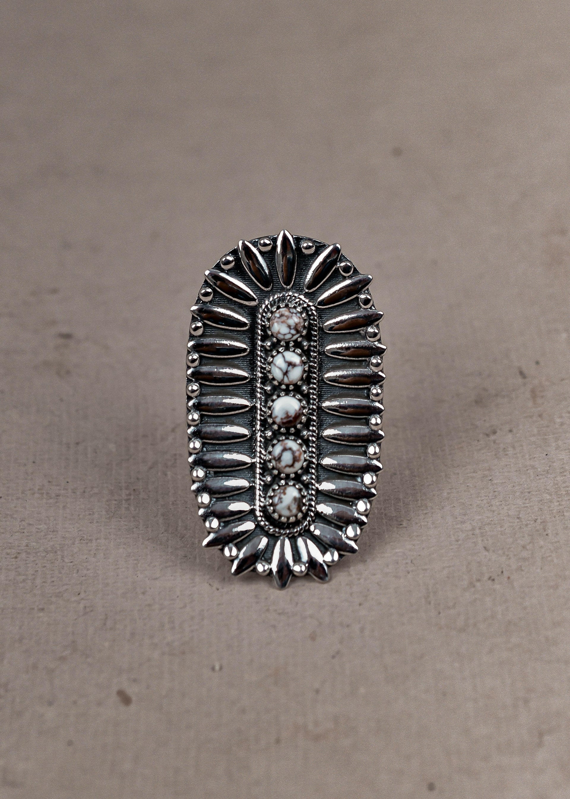 Sterling Silver Jeweled Fossil Crawler Ring-Crawler Rings-Krush Kandy, Women's Online Fashion Boutique Located in Phoenix, Arizona (Scottsdale Area)