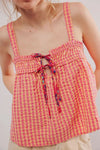 Tied Front Textured Square Neck Cami-Krush Kandy, Women's Online Fashion Boutique Located in Phoenix, Arizona (Scottsdale Area)