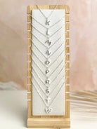 Bubble Initials Sterling Silver Necklace-Necklaces-Krush Kandy, Women's Online Fashion Boutique Located in Phoenix, Arizona (Scottsdale Area)