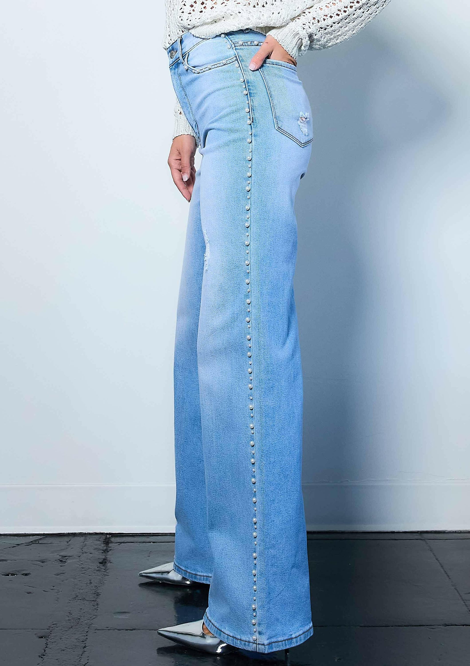 Pearl High-Rise Wide Leg Jeans-Jeans-Krush Kandy, Women's Online Fashion Boutique Located in Phoenix, Arizona (Scottsdale Area)