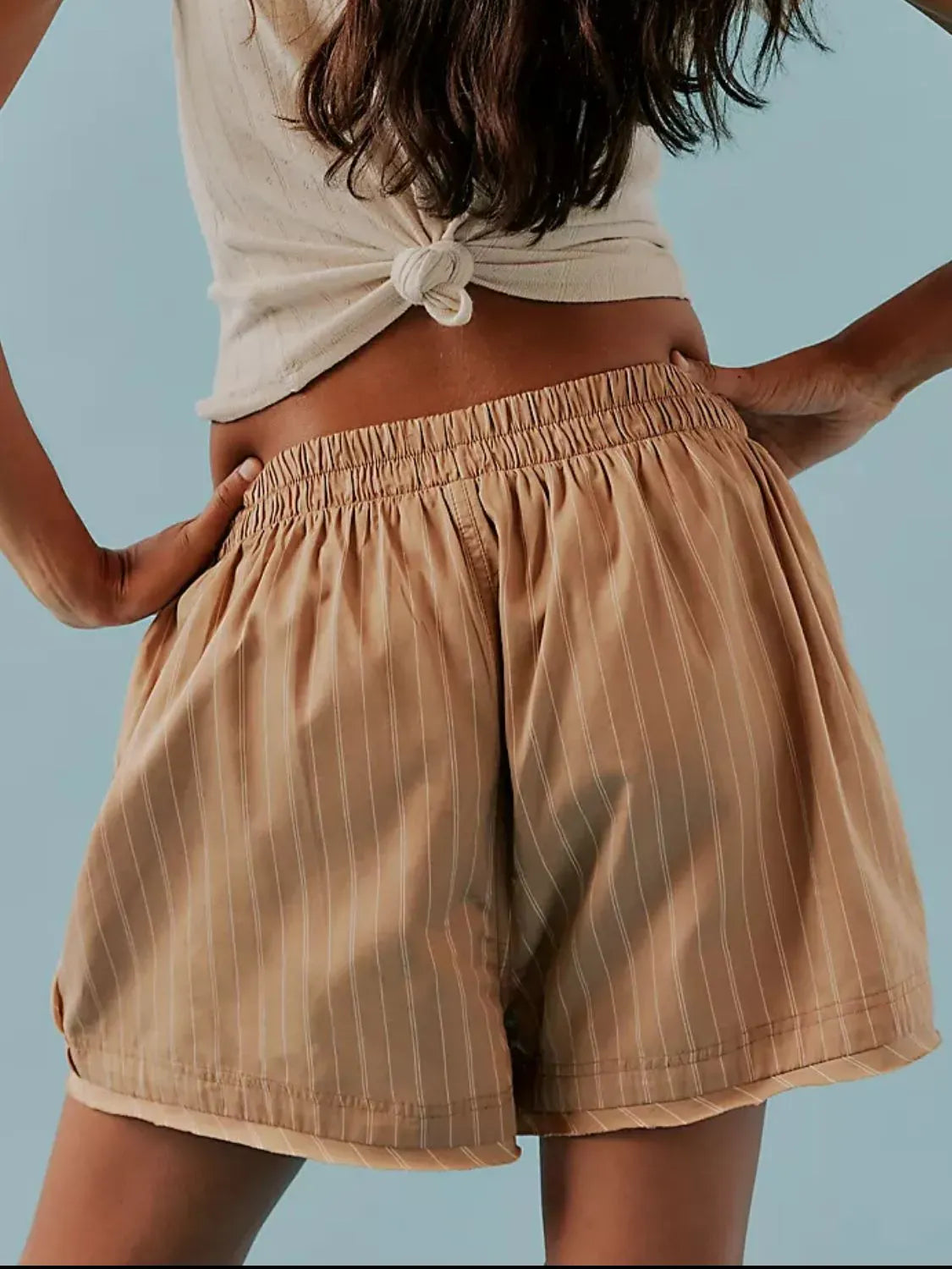 Striped Elastic Waist Shorts-Krush Kandy, Women's Online Fashion Boutique Located in Phoenix, Arizona (Scottsdale Area)