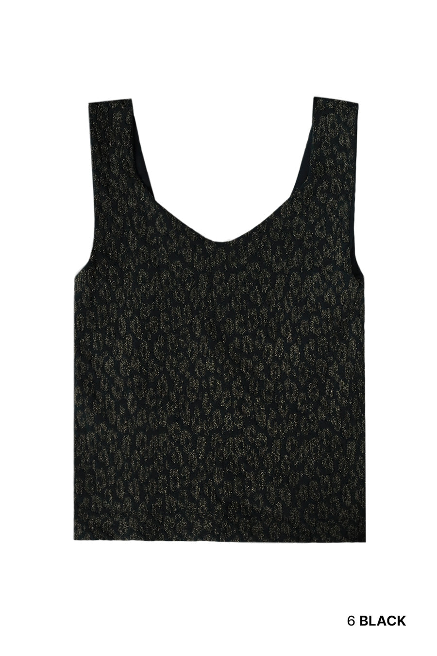 Lurex Leopard Tank Top-Tanks-Krush Kandy, Women's Online Fashion Boutique Located in Phoenix, Arizona (Scottsdale Area)