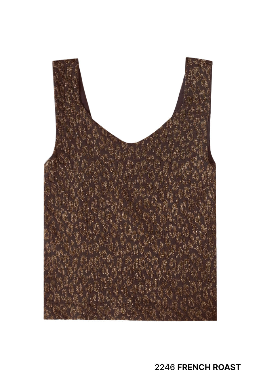 Lurex Leopard Tank Top-Tanks-Krush Kandy, Women's Online Fashion Boutique Located in Phoenix, Arizona (Scottsdale Area)