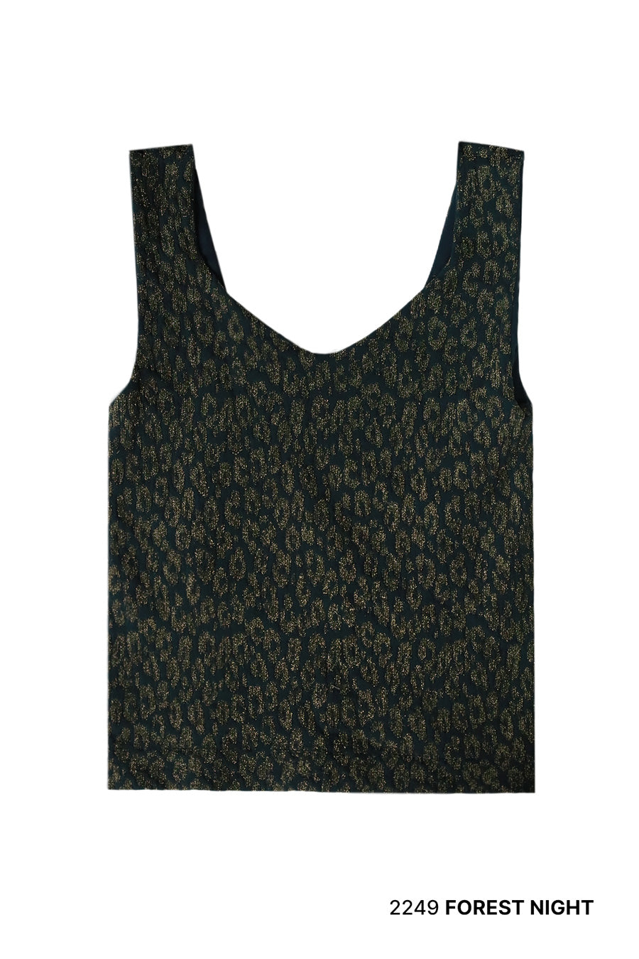 Lurex Leopard Tank Top-Tanks-Krush Kandy, Women's Online Fashion Boutique Located in Phoenix, Arizona (Scottsdale Area)