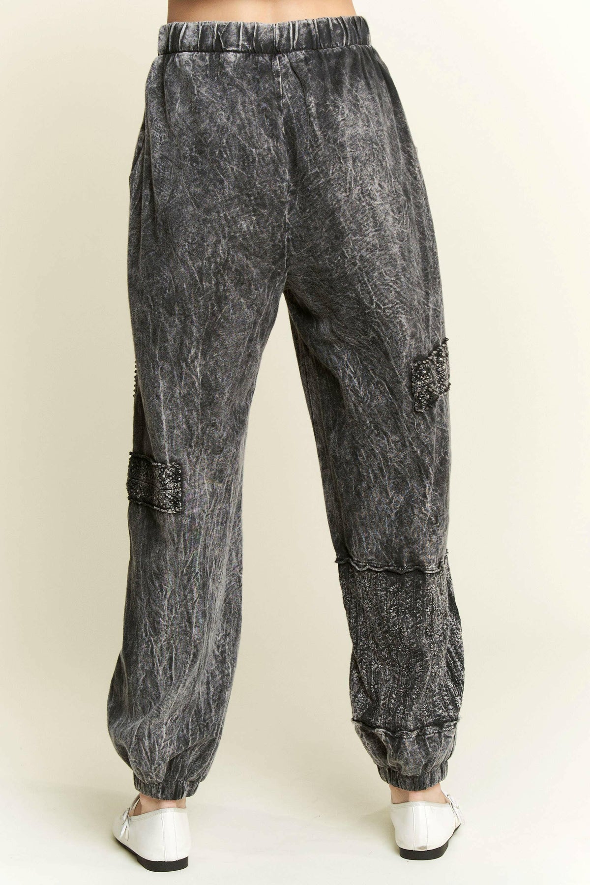 MineralWash Eyelet detailed Boho Joggers-Krush Kandy, Women's Online Fashion Boutique Located in Phoenix, Arizona (Scottsdale Area)