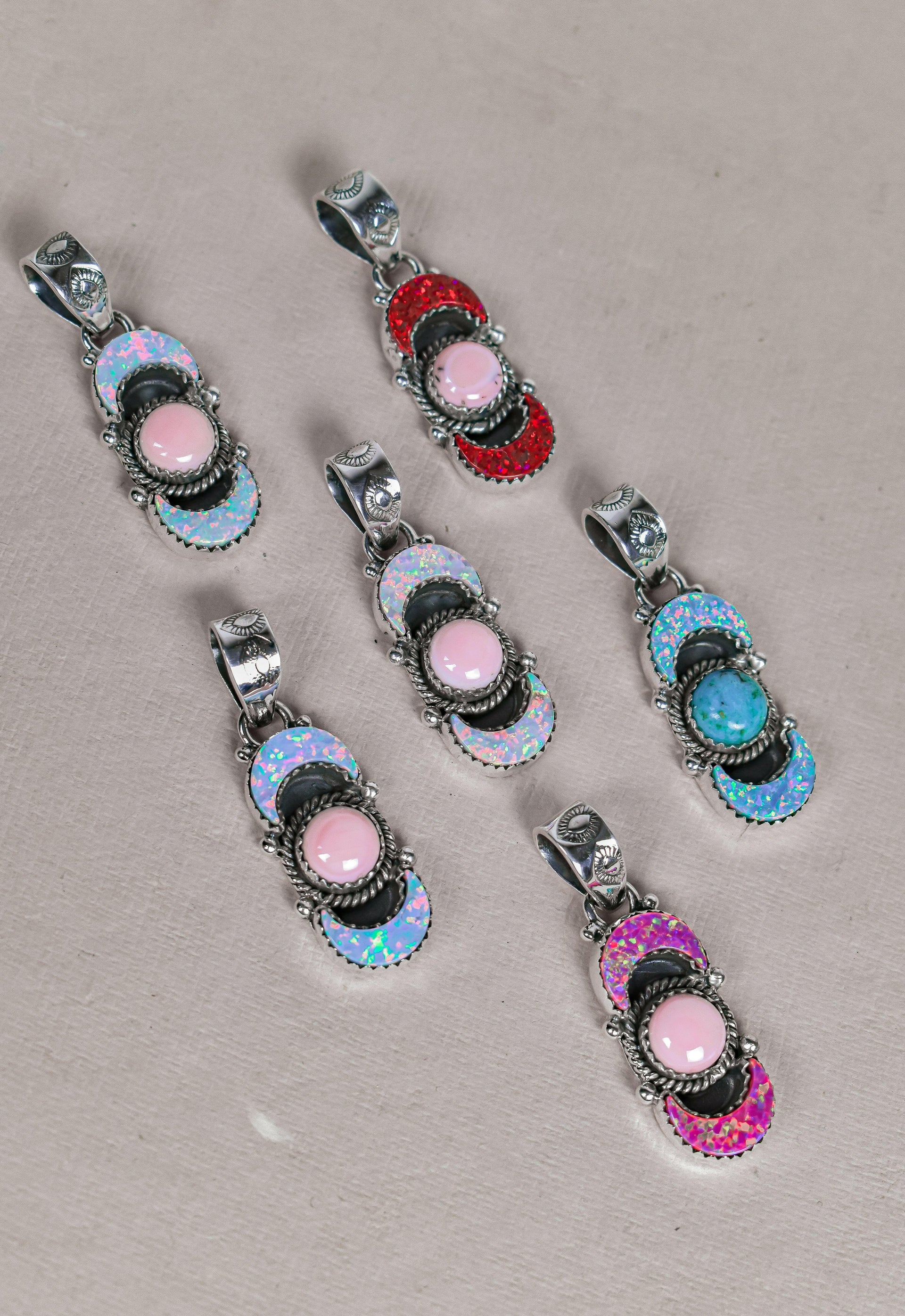 Lunar Crescent Pendant-Pendant Necklaces-Krush Kandy, Women's Online Fashion Boutique Located in Phoenix, Arizona (Scottsdale Area)