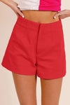 BiBi Bandless Tailored Shorts-Shorts-Krush Kandy, Women's Online Fashion Boutique Located in Phoenix, Arizona (Scottsdale Area)