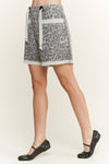 Mineral Washed Leopard Animal Print Shorts-Shorts-Krush Kandy, Women's Online Fashion Boutique Located in Phoenix, Arizona (Scottsdale Area)