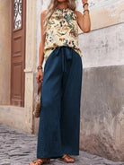 Printed Tank Top and Wide Leg Pants Set-Tops-Krush Kandy, Women's Online Fashion Boutique Located in Phoenix, Arizona (Scottsdale Area)